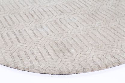 Amritsar Attari Cream Round Cotton Blend Rug