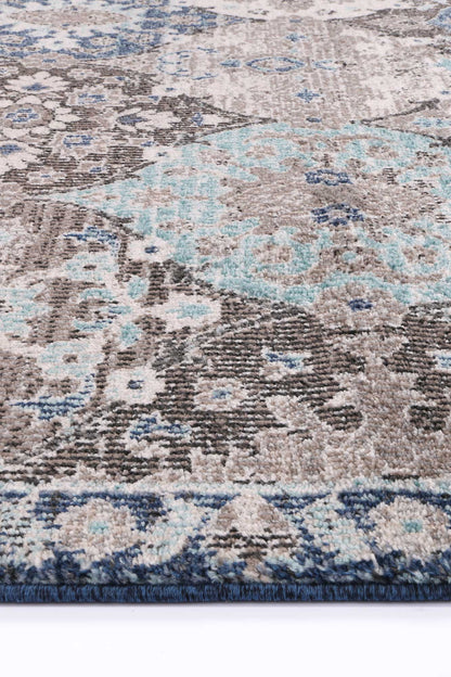 Ezra Multi Blue Lantern Rug