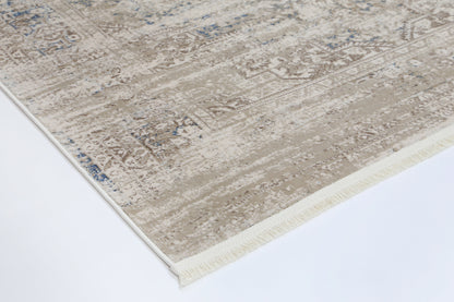 Bohemian Paradise Medalion Beige Blue Rug