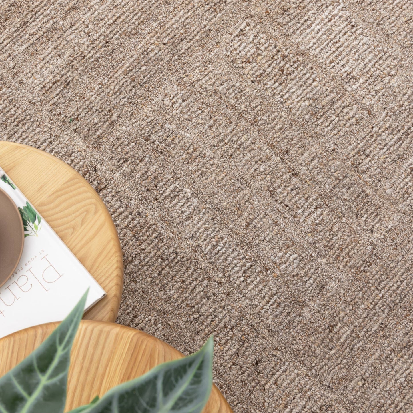 Seren Cocoa Modern Wool Rug