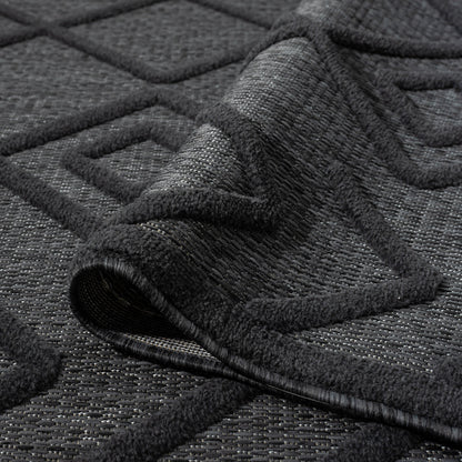 Calm 416 Charcoal Hallway Runner