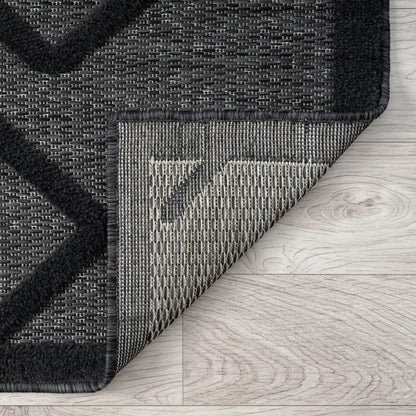 Calm 416 Charcoal Hallway Runner