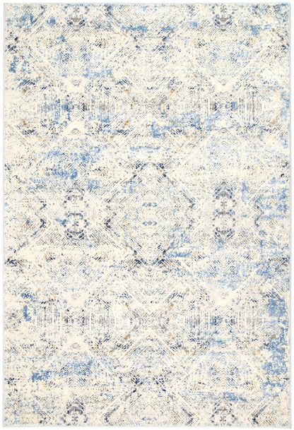 Amelia Navy Blue Ikat Rug