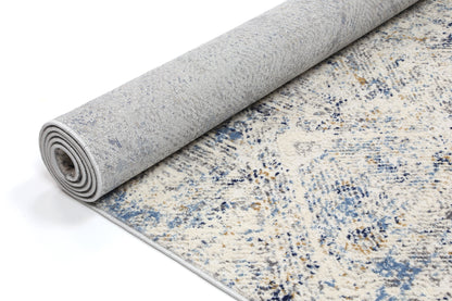 Amelia Navy Blue Ikat Rug