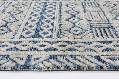 Amritsar Glenroy Navy Tribal Rug