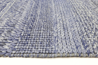 Harlow Grace Blue Wool Blend Rug