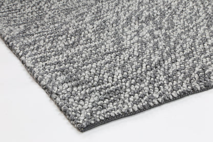 Harlow Loopy Charcoal Wool Blend Rug
