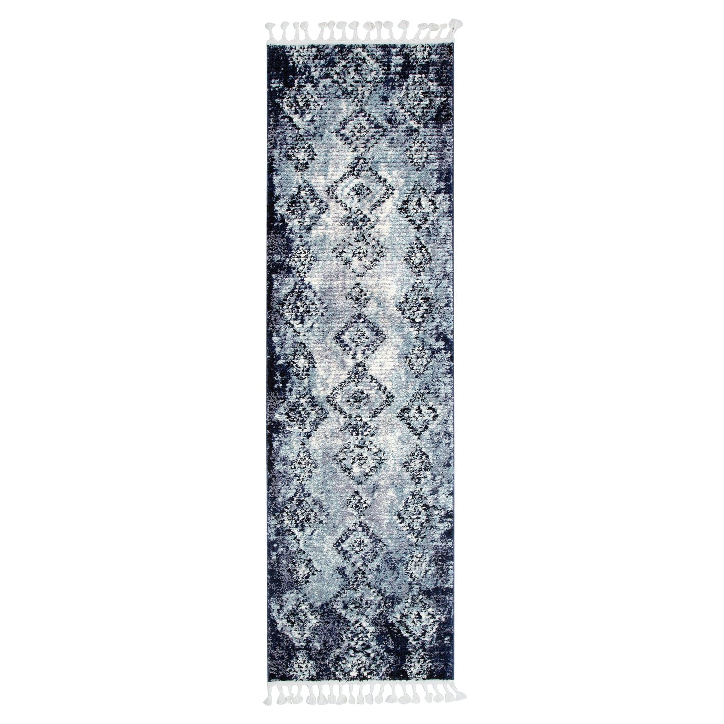 Mansour Incan Blue Geometric Rug