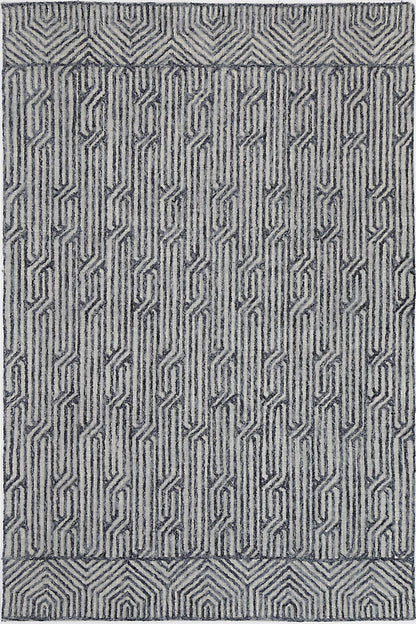 Marbella Almeria Blue Contemporary Rug