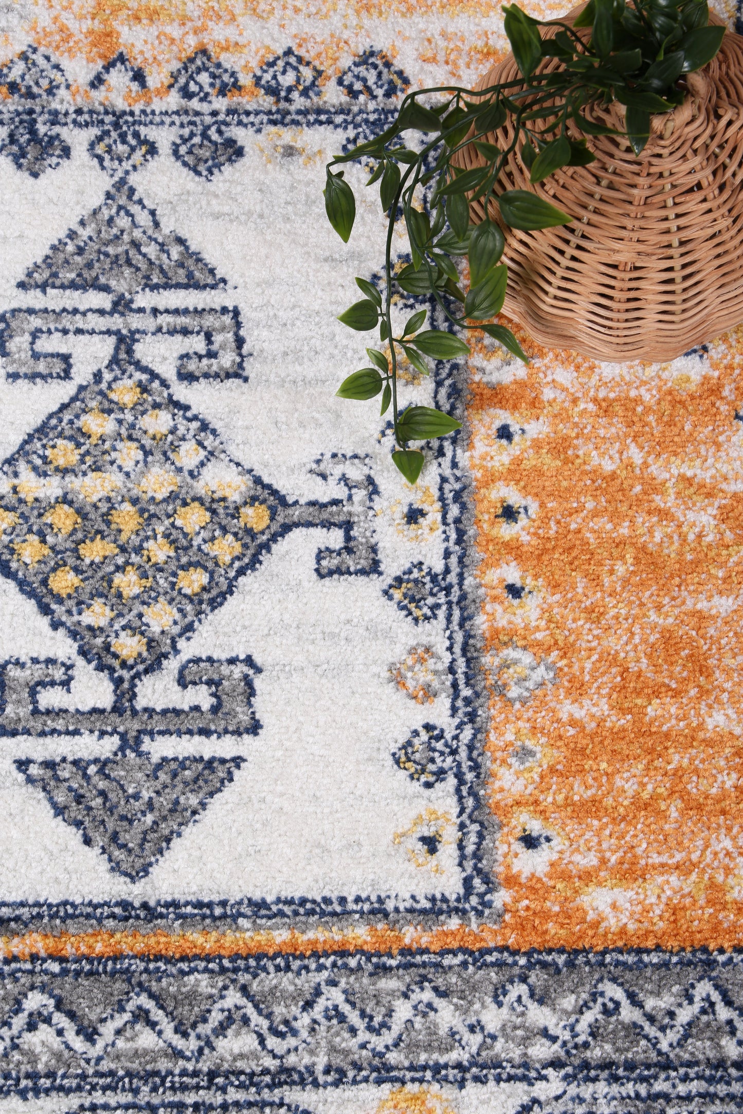 Provence Taza Terracotta Cream Transitional Rug - PROV07