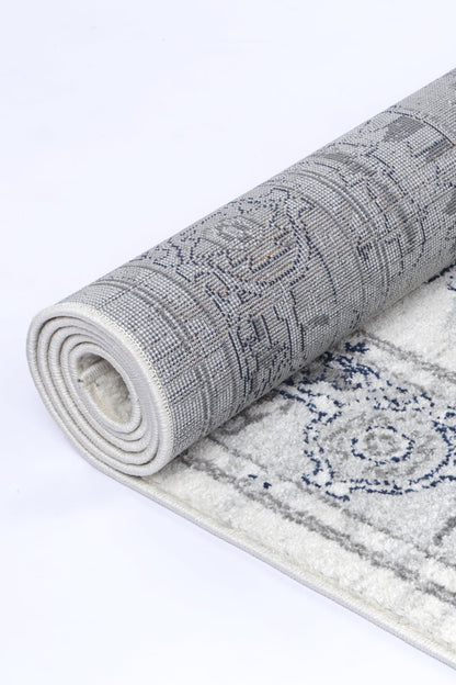Provence Gaul Traditional Grey & Cream Rug â€“ PROV08