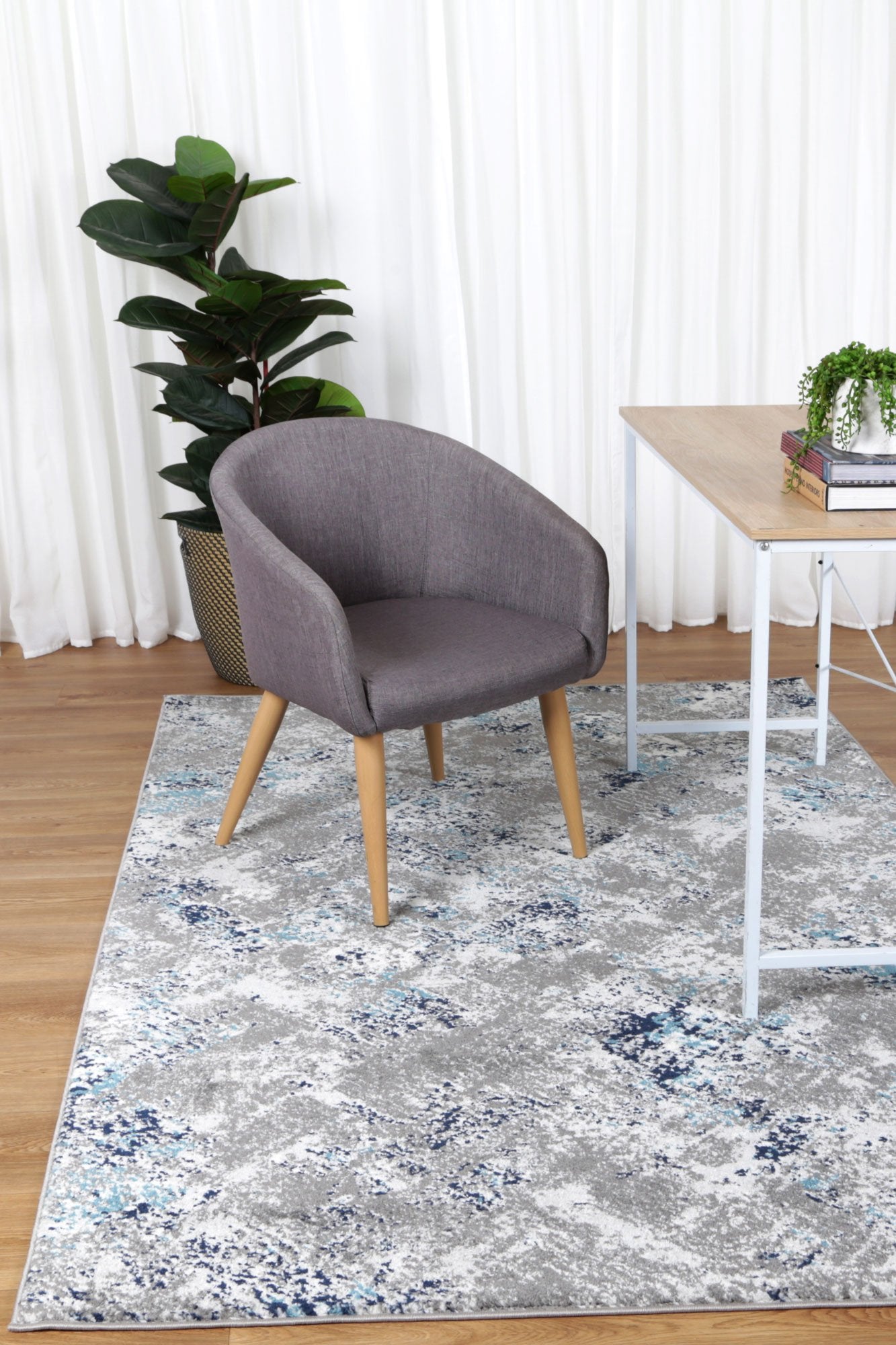 Ligures Grey Blue Rug