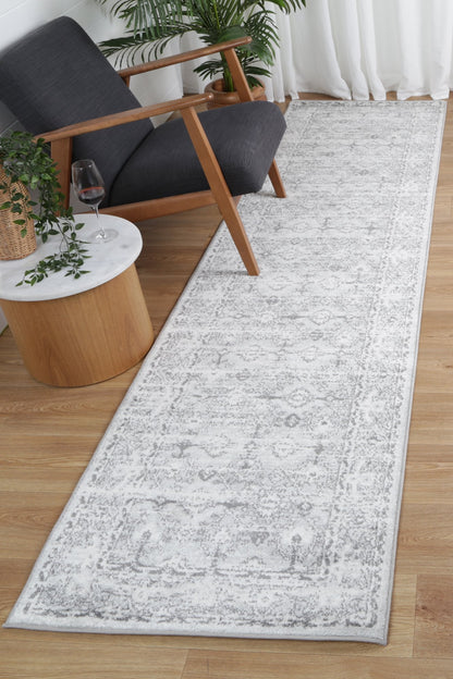 Ligures Grey White Ancient Rug