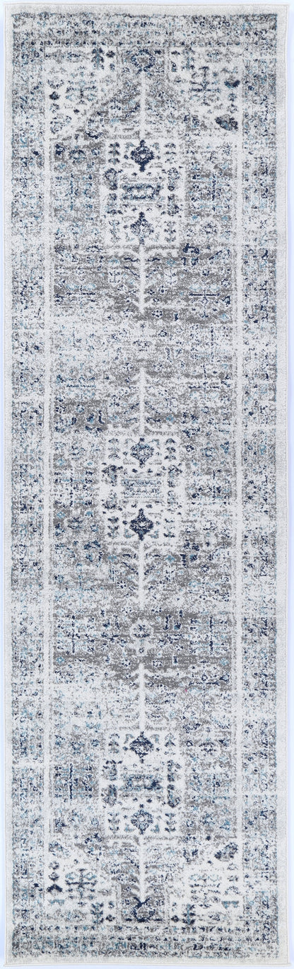 Ligures Cream Blue Traditional Rug
