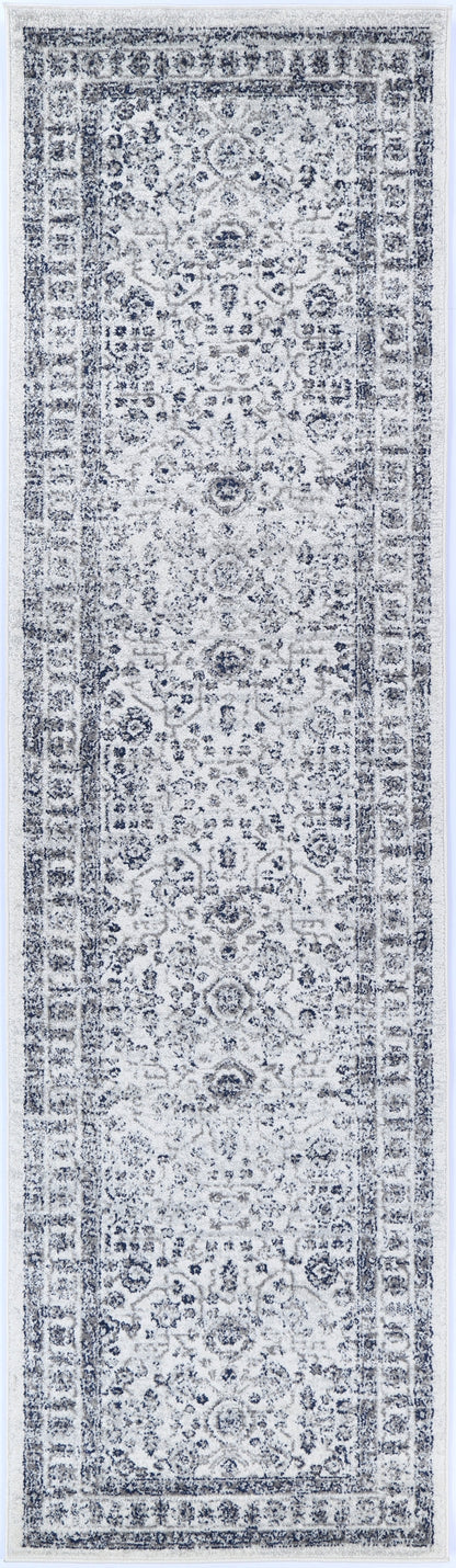 Ligures Navy Cream Traditional Rug