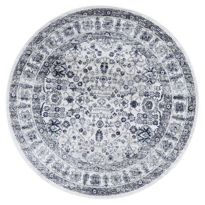 Ligures Navy Cream Traditional Rug