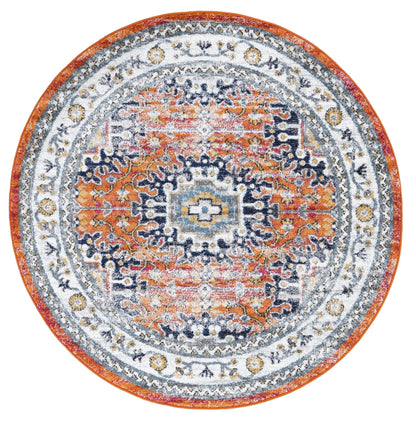 Ligures Rust Multi Traditional Rug