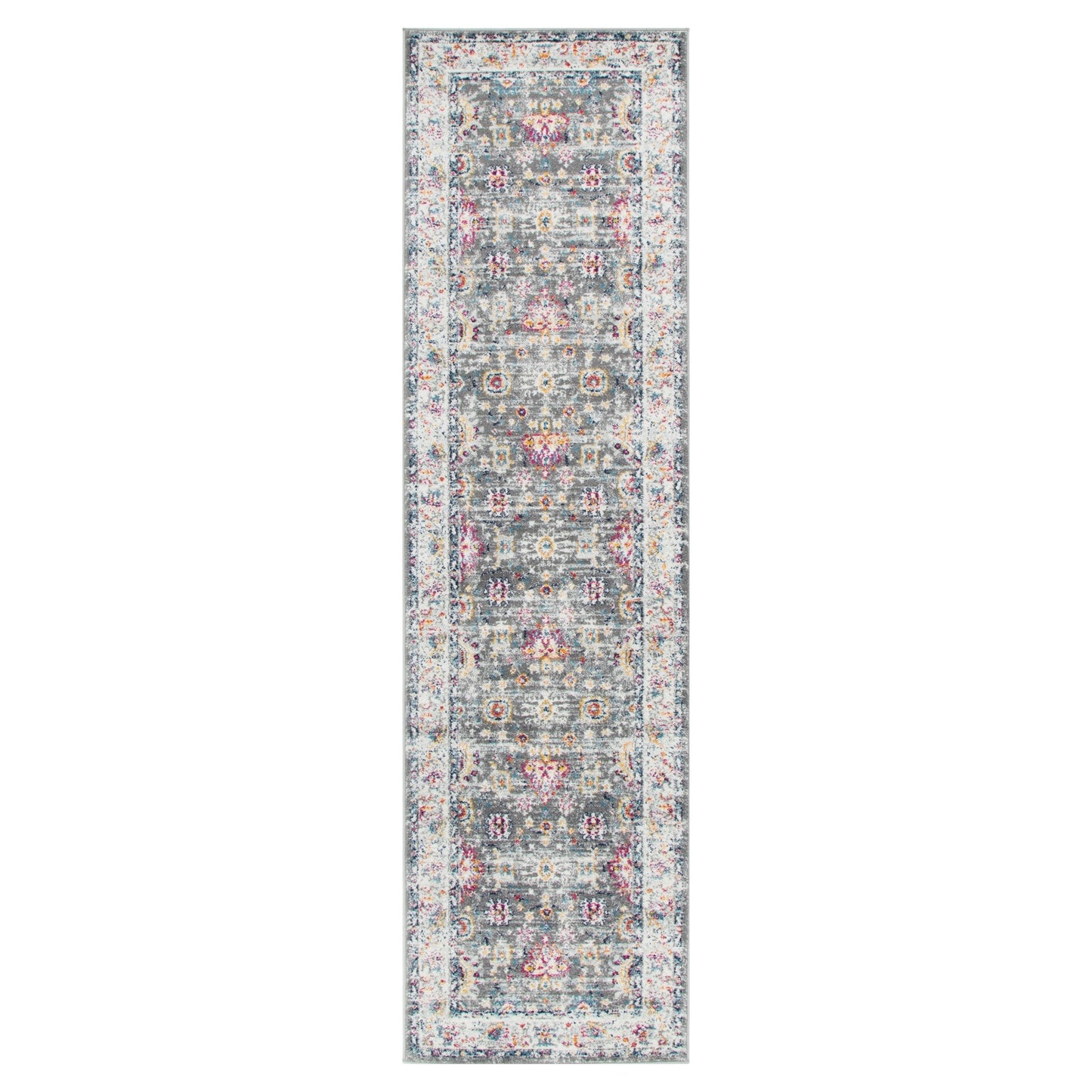 Provence Somerset Grey Multi Traditional Rug - PROV19