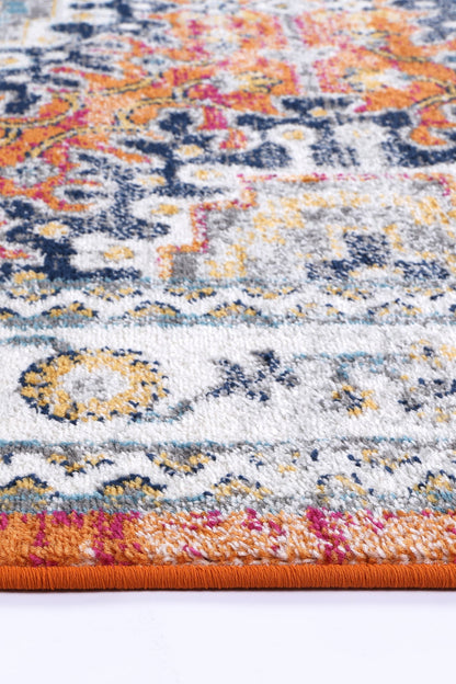 Provence Pagnol Rust Multi Traditional Rug - PROV20