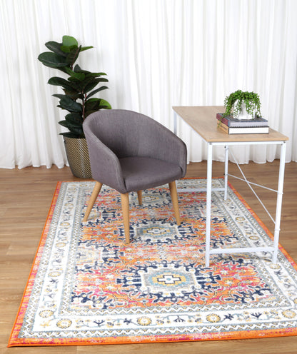 Provence Pagnol Rust Multi Traditional Rug - PROV20
