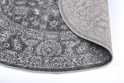 Salsa Dorian Grey Transitional Round Rug