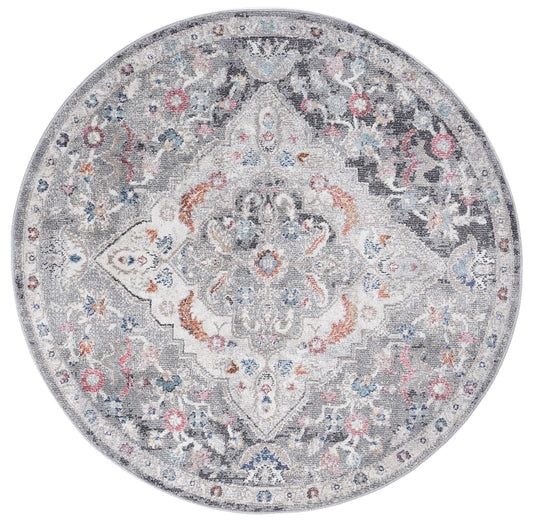 Salsa Alexander Transitional Grey Round Rug