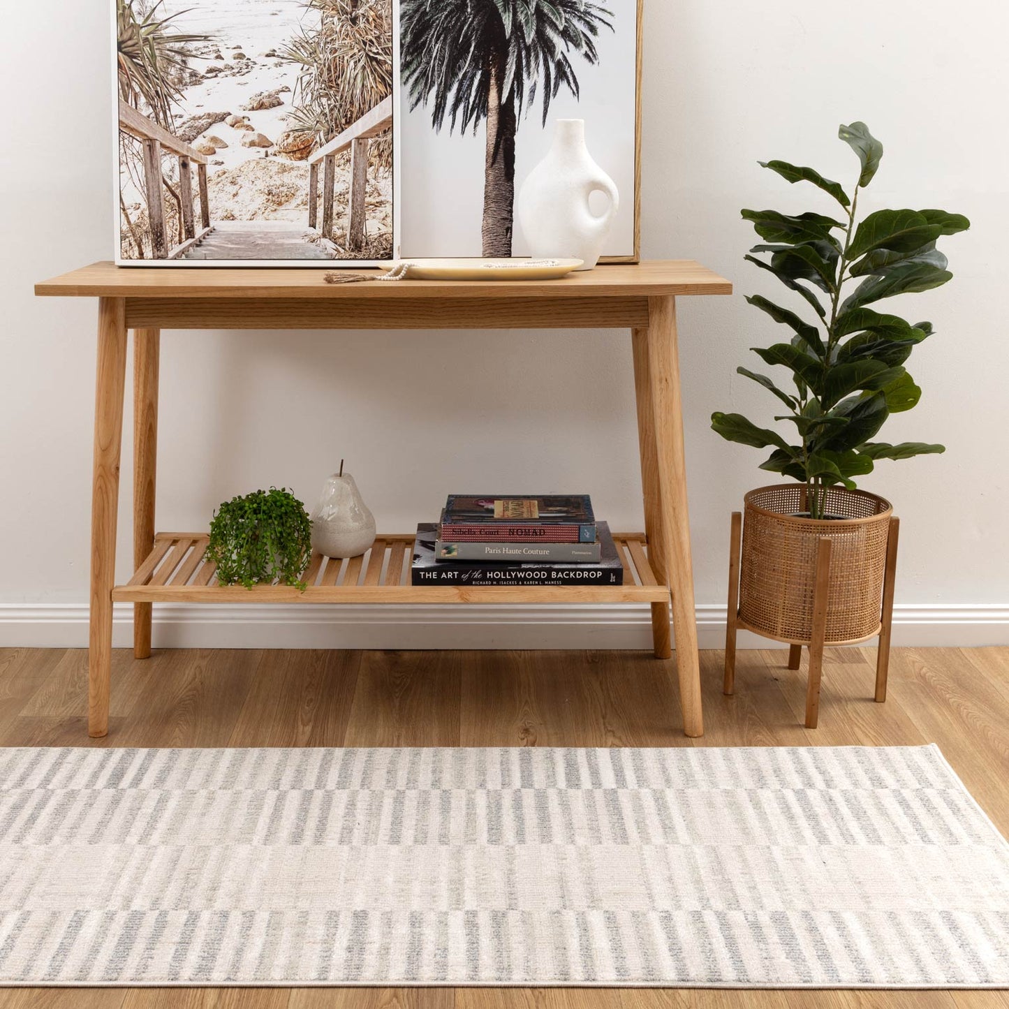 Santana Lines Neutral Rug - SANTA08